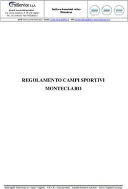 REGOLAMENTO CAMPI SPORTIVI MONTECLARO