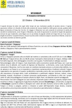 MYANMAR - Opera Romana pellegrinaggi