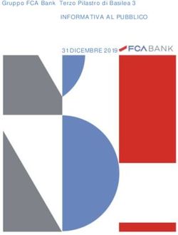 Gruppo FCA Bank Terzo Pilastro di Basilea 3 - INFORMATIVA AL PUBBLICO 31 DICEMBRE 2019