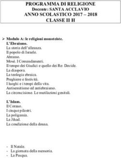 PROGRAMMA DI RELIGIONE - Nostro-Repaci