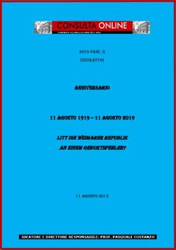 Anniversario 11 agosto 1919 - 11 agosto 2019 Litt die Weimarer Republik an einem Geburtsfehler? - 2019 FASC. ii (estratto) - 11 agosto 2019