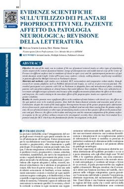 EVIDENZE SCIENTIFICHE SULL'UTILIZZO DEI PLANTARI PROPRIOCETTIVI NEL PAZIENTE AFFETTO DA PATOLOGIA NEUROLOGICA: REVISIONE DELLA LETTERATURA