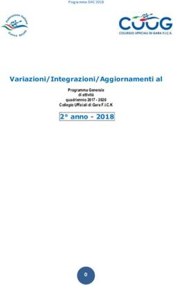 Variazioni/Integrazioni/Aggiornamenti al 2 anno 2018