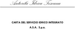 Autorità Idrica Toscana - CARTA DEL SERVIZIO IDRICO INTEGRATO A.S.A. S.p.a - Asa Spa