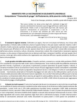MANIFESTO PER LA VACCINAZIONE DI SOLIDARIET&Agrave; UNIVERSALE