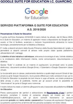GOOGLE SUITE FOR EDUCATION I.C. GUARCINO