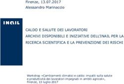 CALDO E SALUTE DEI LAVORATORI ARCHIVI DISPONIBILI E INIZIATIVE DELL'INAIL PER LA RICERCA SCIENTIFICA E LA PREVENZIONE DEI RISCHI - Accademia dei ...