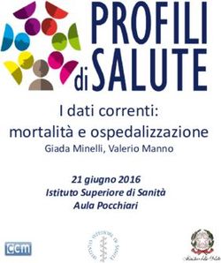 I dati correnti: mortalit&agrave; e ospedalizzazione - 21 giugno 2016 Istituto Superiore di Sanit&agrave; Aula Pocchiari - Istituto Superiore di ...