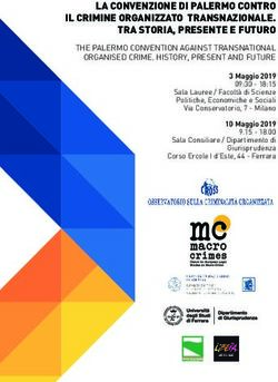 LA CONVENZIONE DI PALERMO CONTRO IL CRIMINE ORGANIZZATO TRANSNAZIONALE. TRA STORIA, PRESENTE E FUTURO