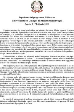 Esposizione del programma di Governo del Presidente del Consiglio dei Ministri Mario Draghi. Senato il 17 febbraio 2021 - eticaPA