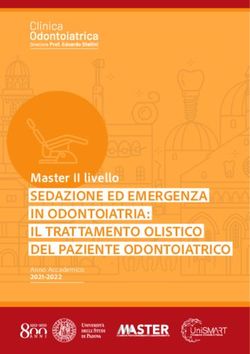 SEDAZIONE ED EMERGENZA IN ODONTOIATRIA: IL TRATTAMENTO OLISTICO DEL PAZIENTE ODONTOIATRICO - Master II livello