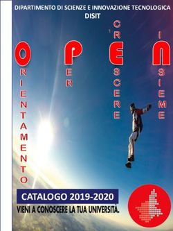CATALOGO 2019-2020 - DISIT DIPARTIMENTO DI SCIENZE E INNOVAZIONE TECNOLOGICA - DIR