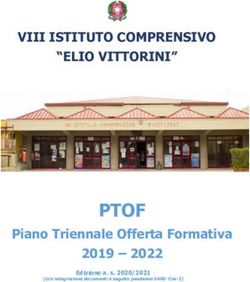 PTOF - VIII ISTITUTO COMPRENSIVO "ELIO VITTORINI" - Piano Triennale Offerta Formativa 2019 2022 - 8 Istituto ...