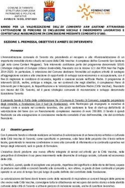 SEZIONE 1. PREMESSA, OBIETTIVI E AMBITI DI INTERVENTO