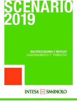 SCENARIO 2019 - MACROECONOMIA E MERCATI AGGIORNAMENTO 2 TRIMESTRE - Intesa Sanpaolo