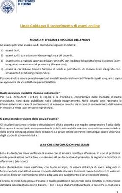 Linee Guida per il sostenimento di esami on line - Didattica ...