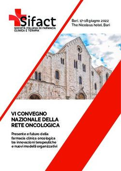 VI CONVEGNO NAZIONALE DELLA RETE ONCOLOGICA - Bari, 17-18 giugno 2022 The Nicolaus hotel, Bari