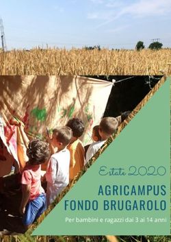 AGRICAMPUS FONDO BRUGAROLO - Estate 2020 Per bambini e ragazzi dai 3 ai 14 anni - Lascaux ONLUS