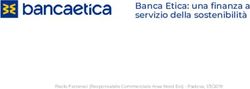 Banca Etica: una finanza a servizio della sostenibilità - Paolo Ferraresi (Responsabile Commerciale Area Nord Est) - Padova, 1/3/2019 ...