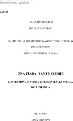 UNA FIABA, TANTE STORIE - L'INVENZIONE DI STORIE DIVERGENTI ALLA SCUOLA DELL'INFANZIA - in SUPSI Tesi