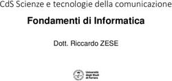 CDS SCIENZE E TECNOLOGIE DELLA COMUNICAZIONE - FONDAMENTI DI INFORMATICA DOTT. RICCARDO ZESE - UNIFE