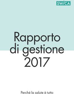 Rapporto di gestione 2017 - Perché la salute è tutto - SWICA-Geschäftsbericht 2017