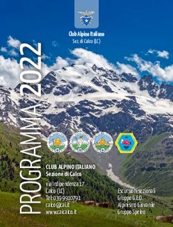 CLUB ALPINO ITALIANO Sezione di Calco - via Indipendenza 17 Calco (LC) Tel: 039 9910791 www.caicalco.it - CAI Calco