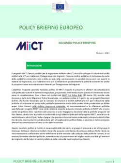 POLICY BRIEFING EUROPEO - MIICT