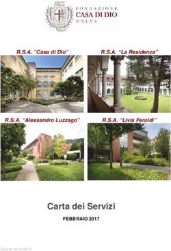 Carta dei Servizi - R.S.A. "Casa di Dio" - Febbraio 2017