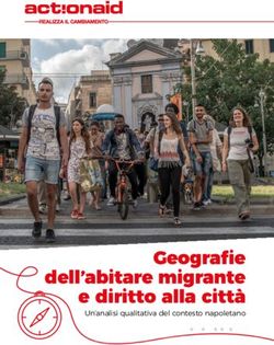 Geografie dell'abitare migrante e diritto alla città - Un'analisi qualitativa del contesto napoletano - ActionAid