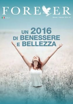 UN 2016 DI BENESSERE E BELLEZZA - ITALY - Forever Living