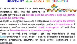 BENVENUTI ALLA SCUOLA DELL'INFANZIA! - Istituto Comprensivo Statale 2 Chieti