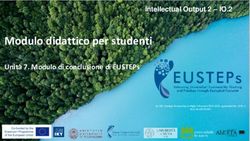 Modulo didattico per studenti - Unità 7. Modulo di conclusione di EUSTEPs Intellectual Output 2 - IO.2