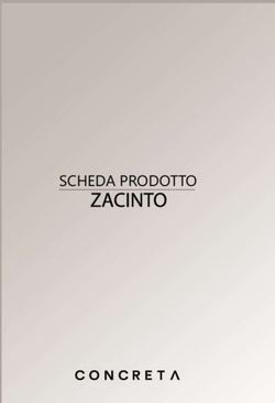 SCHEDA PRODOTTO - Concreta Cucine