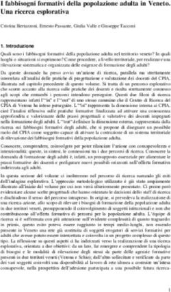 I fabbisogni formativi della popolazione adulta in Veneto. Una ricerca esplorativa