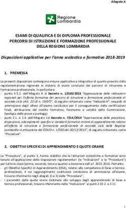 ESAMI DI QUALIFICA E DI DIPLOMA PROFESSIONALE PERCORSI DI ISTRUZIONE E FORMAZIONE PROFESSIONALE DELLA REGIONE LOMBARDIA