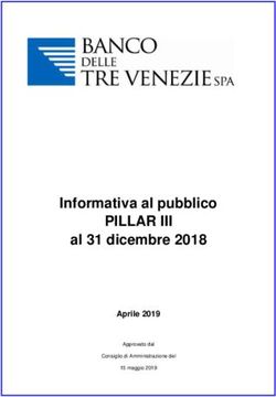 PILLAR III Informativa al pubblico al 31 dicembre 2018 - Aprile 2019