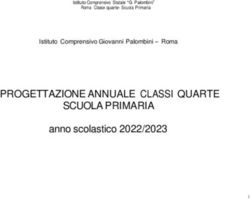 PROGETTAZIONE ANNUALE CLASSI QUARTE SCUOLA PRIMARIA - anno scolastico 2022/2023 Istituto Comprensivo Giovanni Palombini - Roma