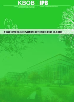 Schede informative Gestione sostenibile degli immobili - KBOB