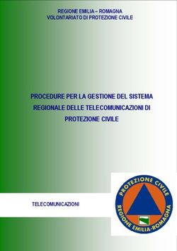 PROCEDURE PER LA GESTIONE DEL SISTEMA REGIONALE DELLE TELECOMUNICAZIONI DI PROTEZIONE CIVILE - REGIONE EMILIA - ROMAGNA VOLONTARIATO DI PROTEZIONE ...