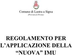 REGOLAMENTO PER L'APPLICAZIONE DELLA "NUOVA" IMU - Comune di Lastra a Signa (Provincia di Firenze)