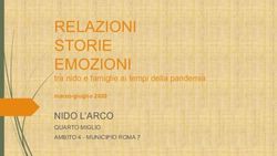 RELAZIONI STORIE EMOZIONI - tra nido e famiglie ai tempi della pandemia NIDO L'ARCO