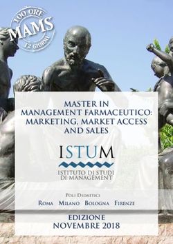ISTUM MASTER IN MANAGEMENT FARMACEUTICO: MARKETING, MARKET ACCESS AND SALES - edizione NOVEMBRE 2018