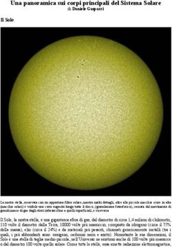 Una panoramica sui corpi principali del Sistema Solare