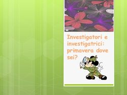 Investigatori e investigatrici: primavera dove sei? - Istituto ...