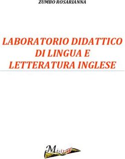 LABORATORIO DIDATTICO DI LINGUA E LETTERATURA INGLESE - ZUMBO ROSARIANNA