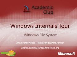 Windows Internals Tour - Windows File System Andrea Dell'Amico - Microsoft Student Partner