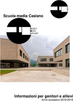 Scuola media Caslano - Informazioni per genitori e allievi Anno scolastico 2018-2019