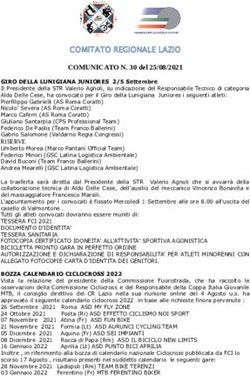 COMITATO REGIONALE LAZIO - COMUNICATO N. 30 del 25/08/2021 - Federazione Ciclistica Italiana