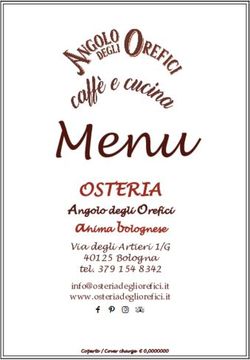 Menu OSTERIA www.osteriadegliorefici.it - Osteria Angolo degli Orefici Bologna